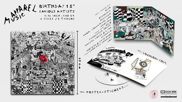 Apparel Music B-Day 15 (GF,60x60cm Poster,Sticker) - V/A