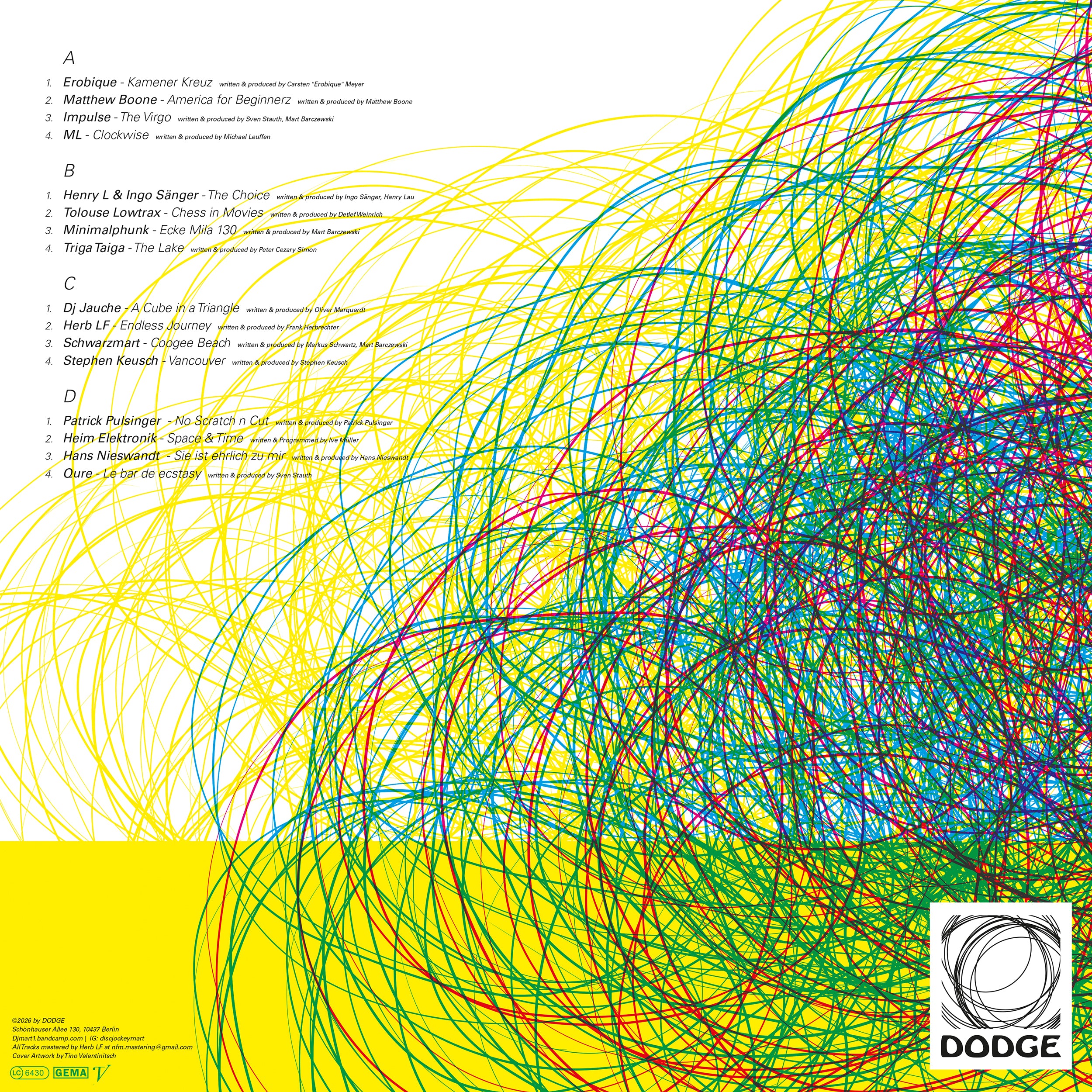 dodge with friends  (2LP+DL+ Stickers) - Various Artists
