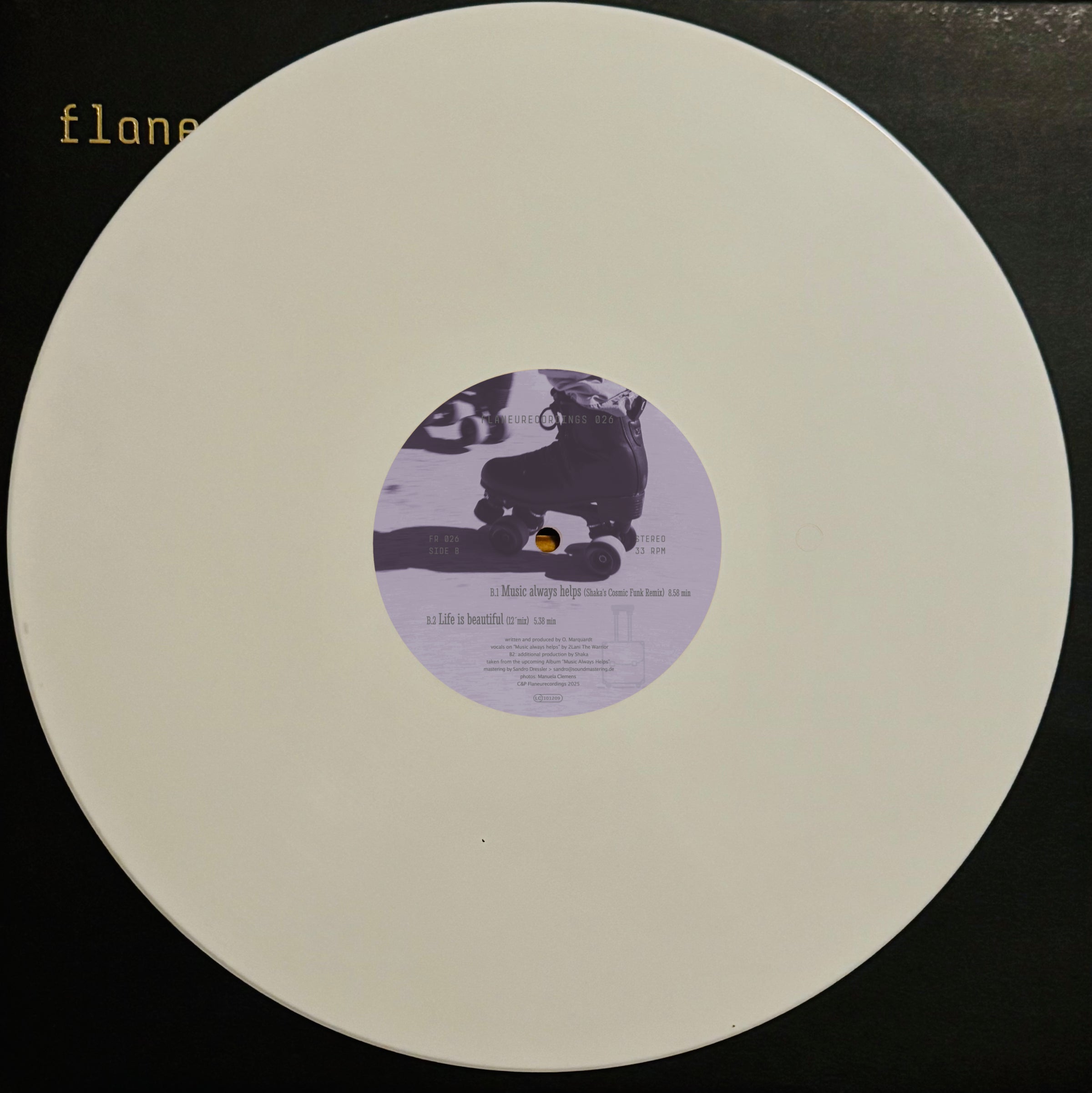 Music Always Helps (inkl. Shaka Remix) White Vinyl Repress - Dj Jauche