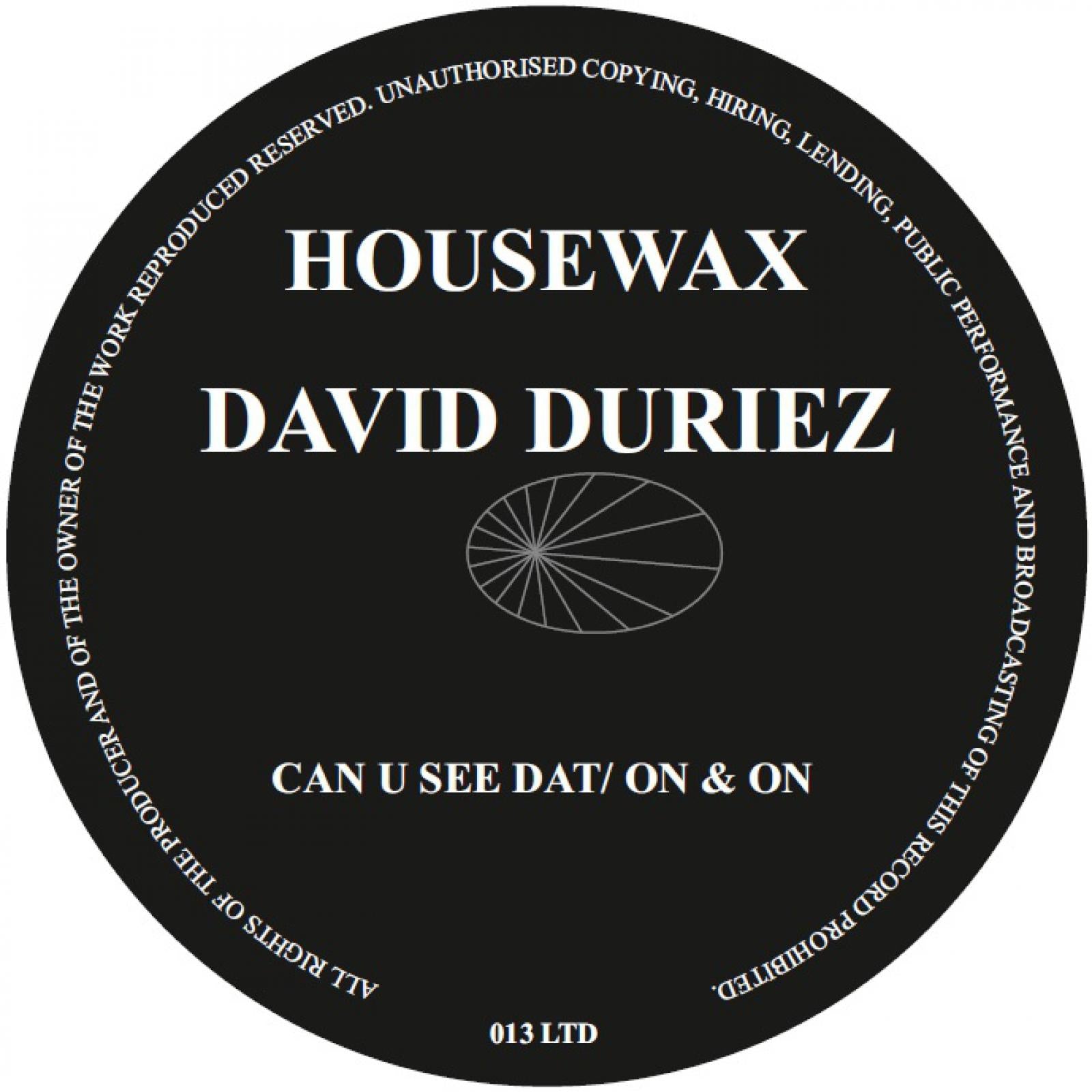 Can U See Dat/ On And On - David Duriez