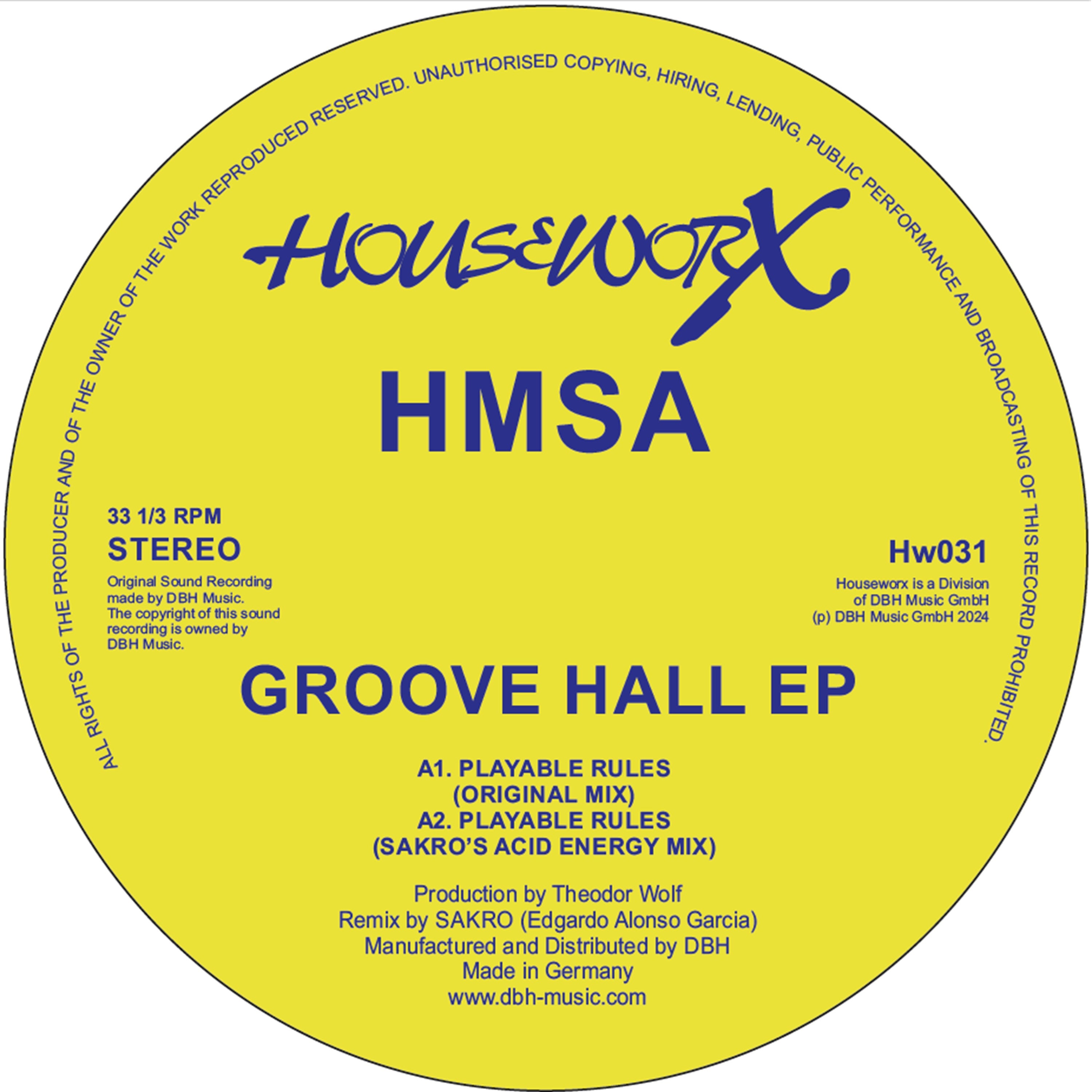 Groove Hall EP - HMSA