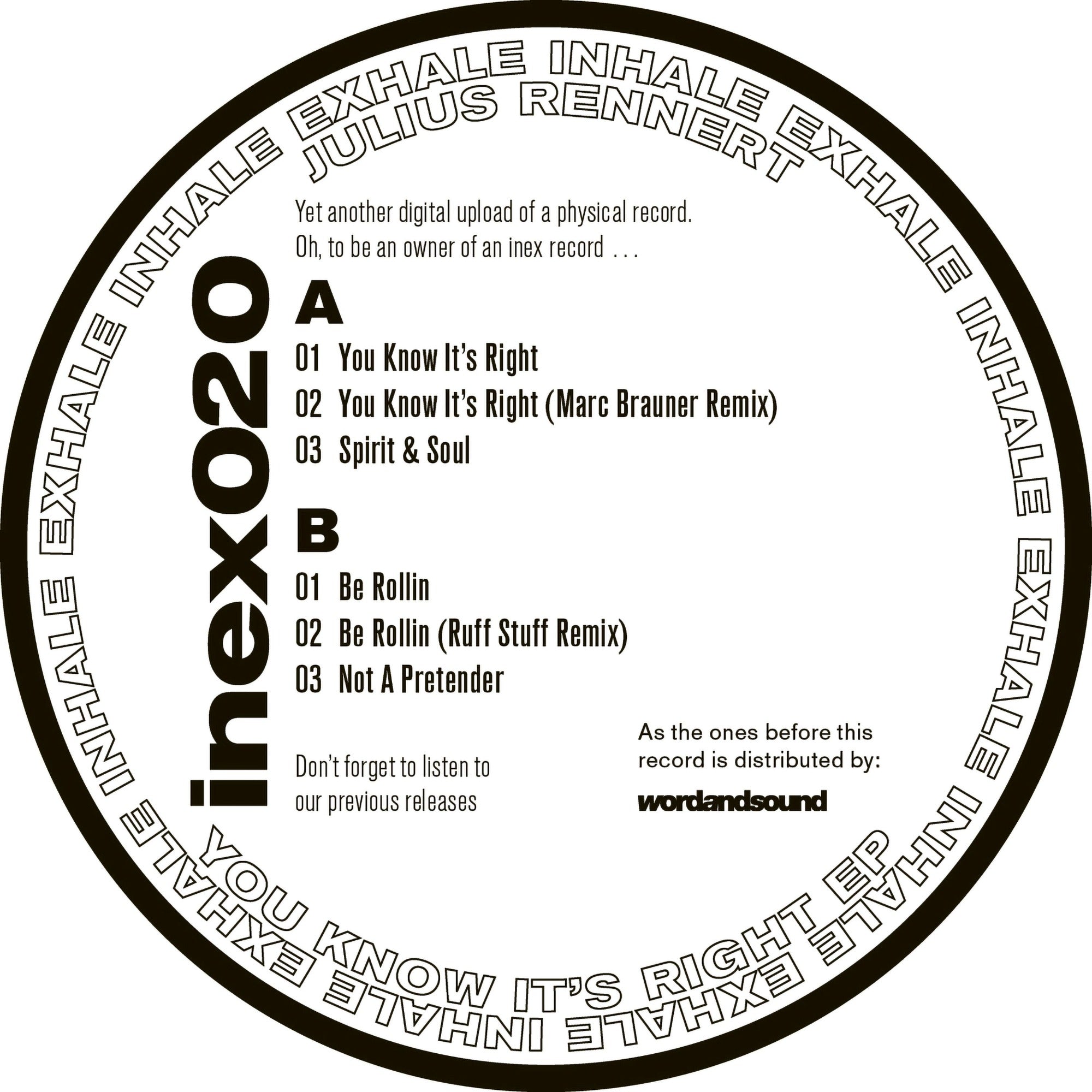 You Know It's Right EP - Julius Rennert