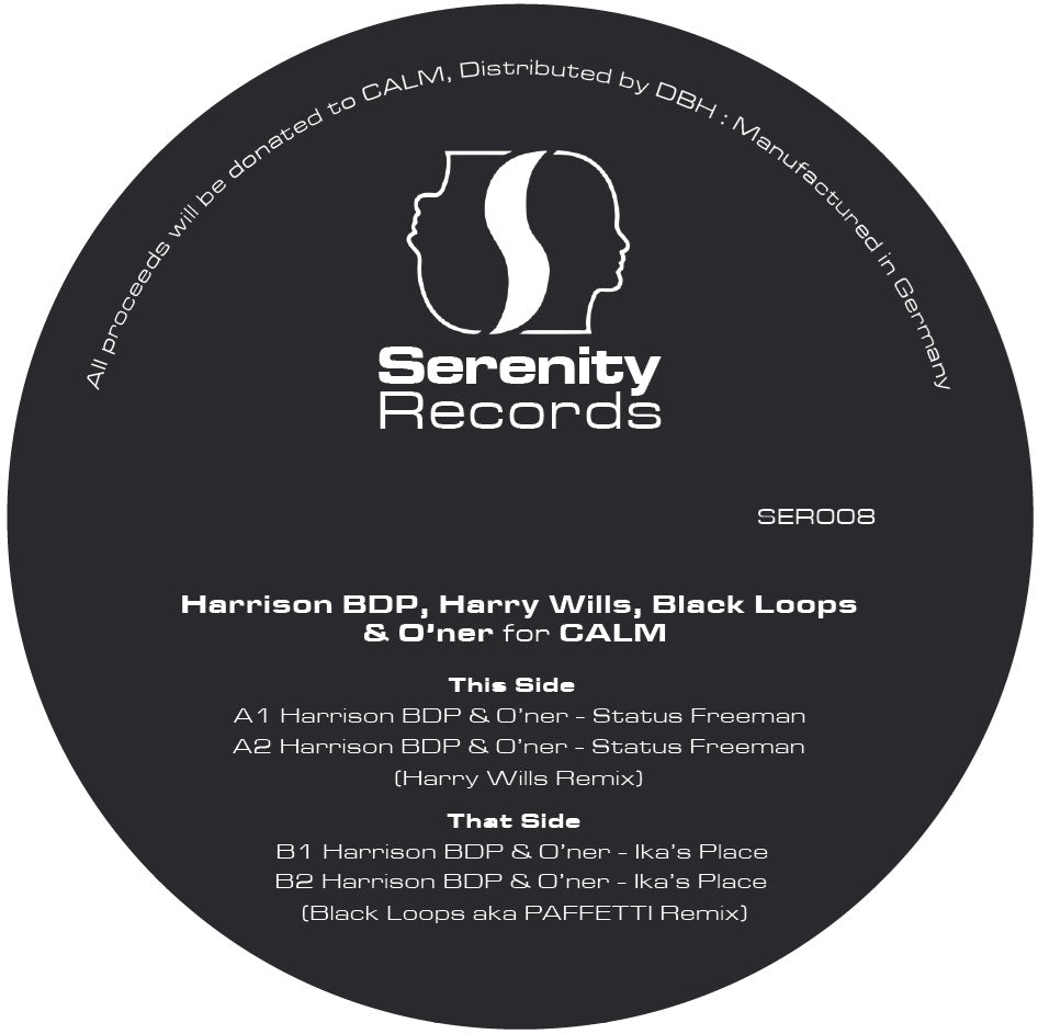 Harrison BDP, Harry Wills, Black Loops aka PAFFETTI & O'ner for CALM - Harrison BDP & O'ner (incl. Black Loops aka PAFFETTI & Harry Wills Remixes)