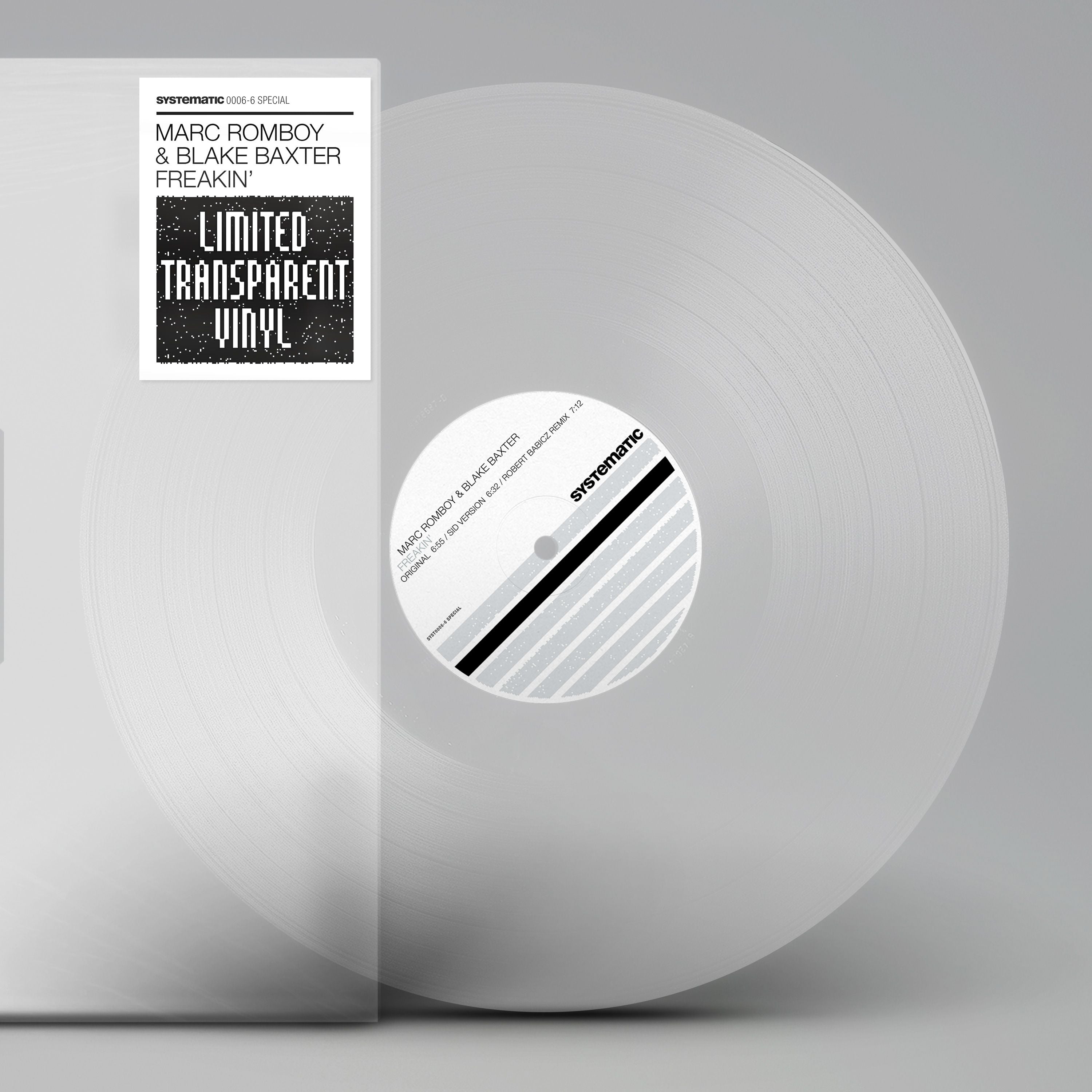 Freakin´(Special Transparent 12'' Vinyl Edition) - Marc Romboy & Blake Baxter