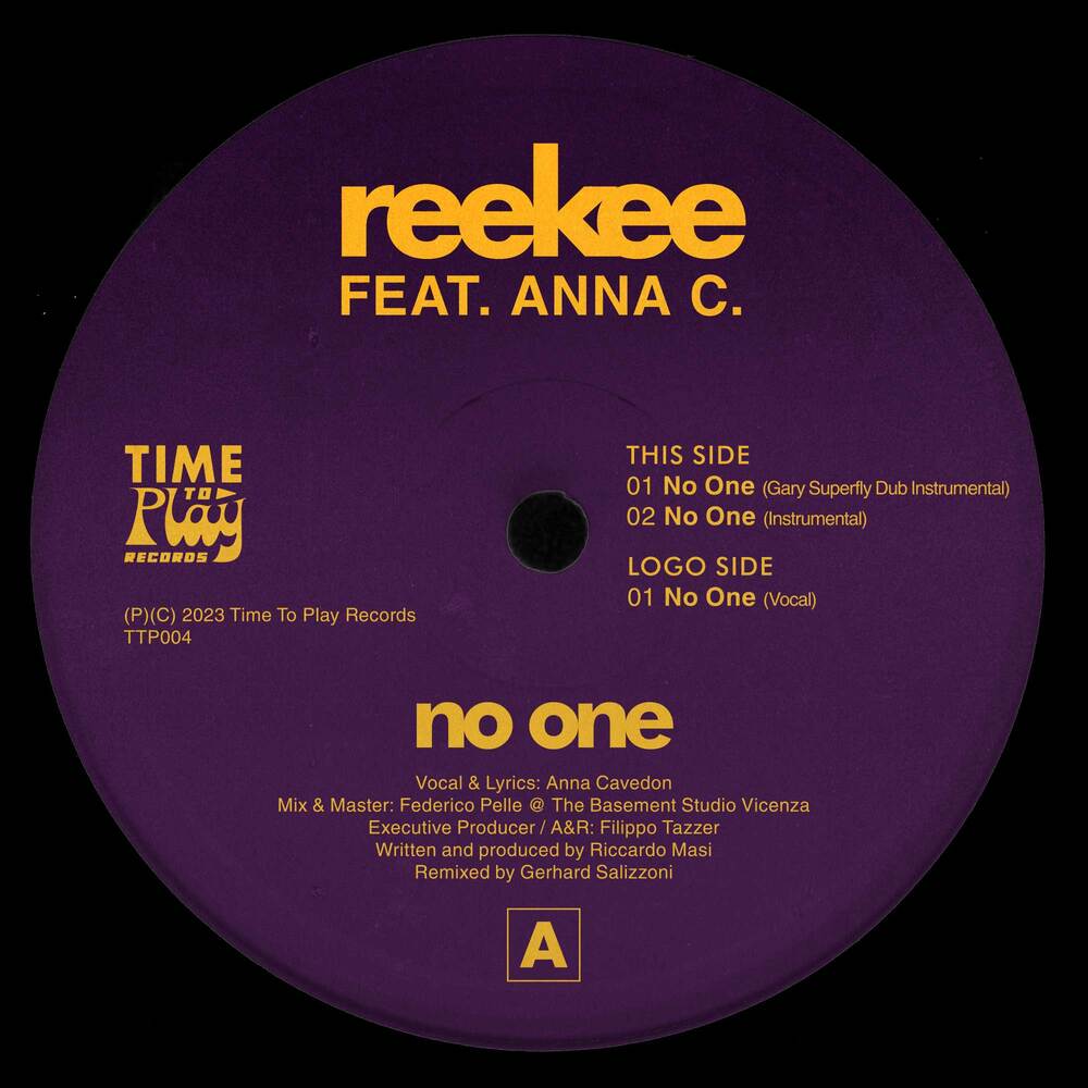 No One feat. Anna C. (Incl. Gary Superfly RMX) - Reekee