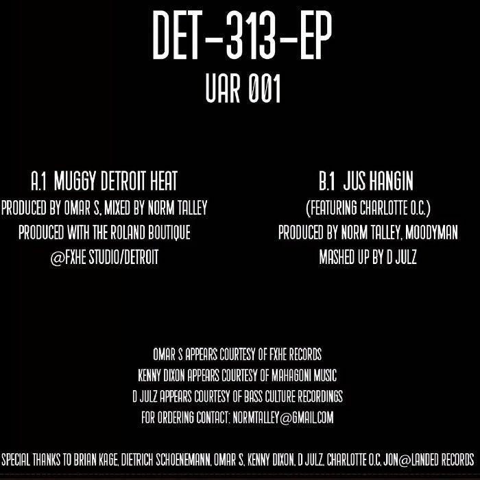 Det-313 EP - Norm Talley/ Moodymann/ Omar S/ D'julz